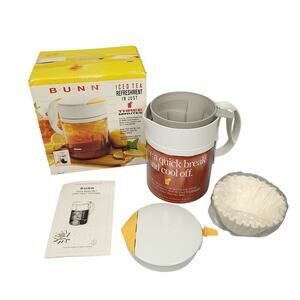 Bunn Easy Tea 3 Qt Glass Brewing Pitcher Decanter Pot NEW Open Box BET